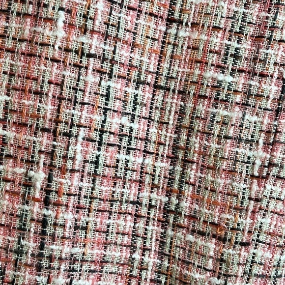 Emma James Pink, White and Black Iconic Parisian Style Plaid Tweed Blazer - Picture 5 of 14